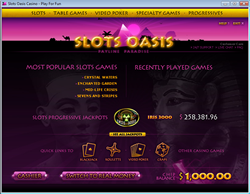 Slots Oasis Casino Lobby